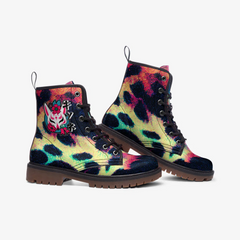 Retro Vintage Leopard Women Boots