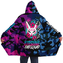 Kitsune Purple Blue Camo Cloak