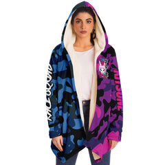 Kitsune Purple Blue Camo Cloak