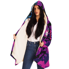 Kitsune Purple Blue Camo Cloak