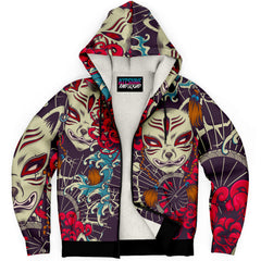 Kitsune Art Microfleece Ziphoodie