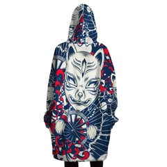 Kitsune White Art Snug Hoodie