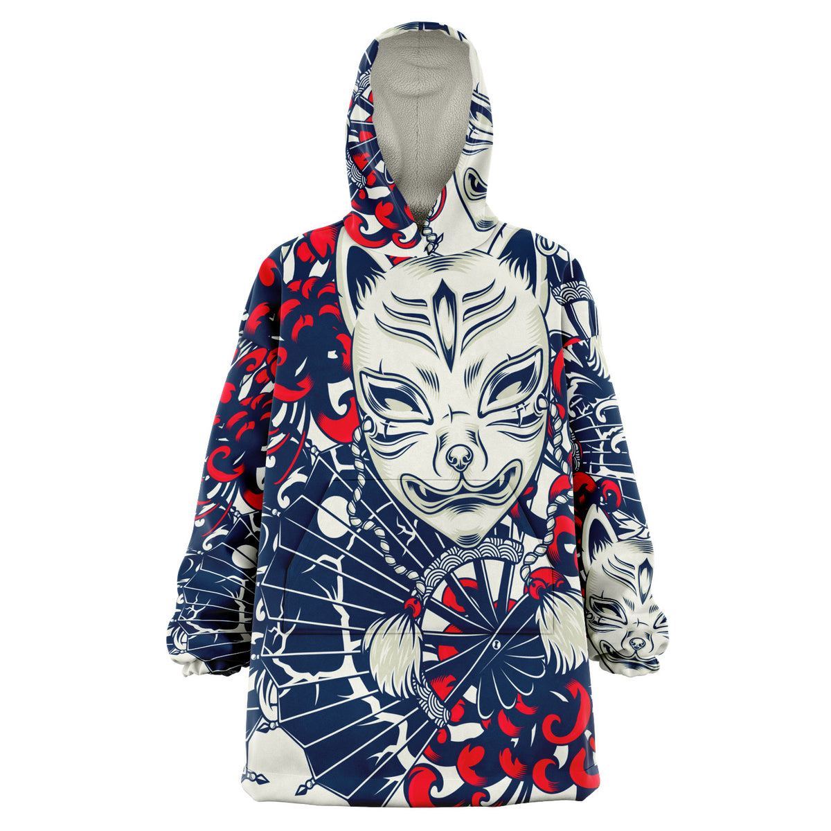 Kitsune White Art Snug Hoodie