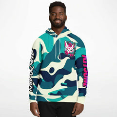 Kitsune Emerald Camo Hoodie