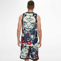 Kitsune White Art Basketball Set Rib