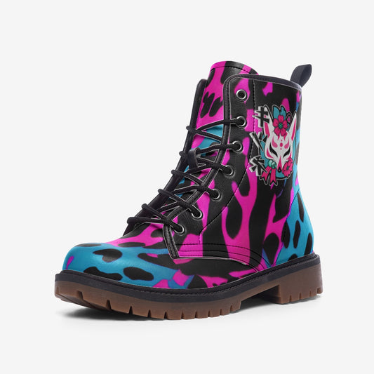 Dripping Leopard Men Boots