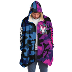 Kitsune Purple Blue Camo Cloak