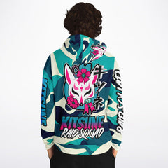 Kitsune Emerald Camo Hoodie