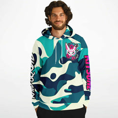 Kitsune Emerald Camo Hoodie