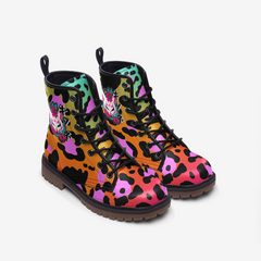 Kitsune Orange Leopard Men Boots