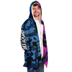 Kitsune Purple Blue Camo Cloak