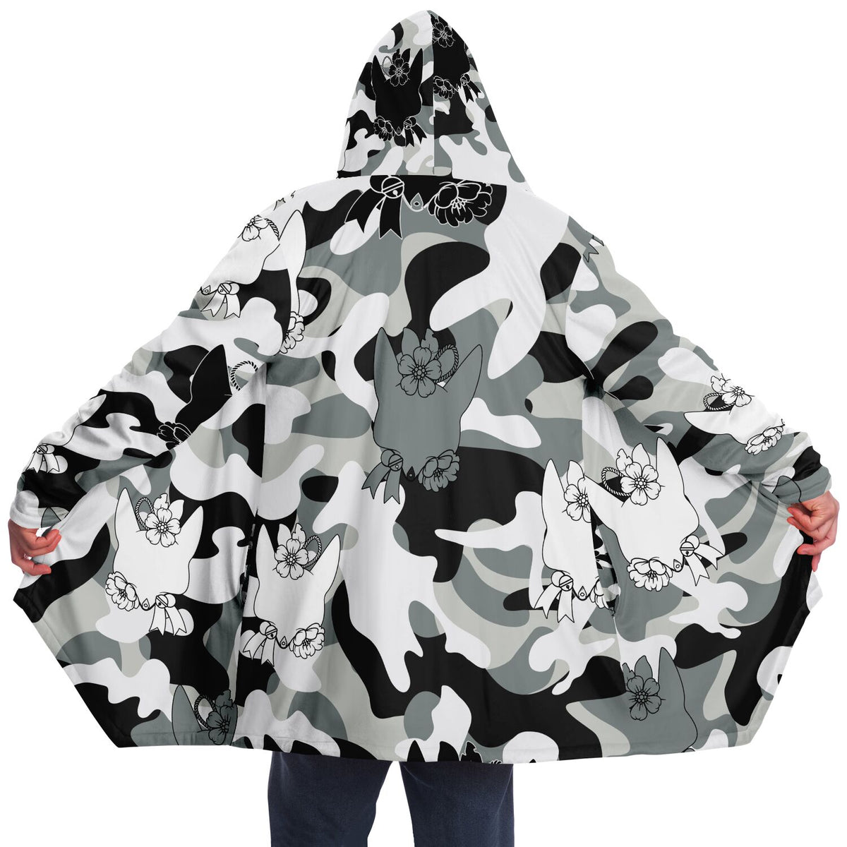 Kitsune Snow Camo Cloak