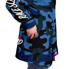 Kitsune Purple Blue Camo Cloak