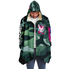 Kitsune Green Camo Cloak