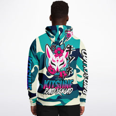 Kitsune Emerald Camo Hoodie