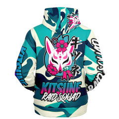 Kitsune Emerald Camo Hoodie