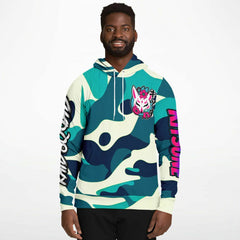 Kitsune Emerald Camo Hoodie